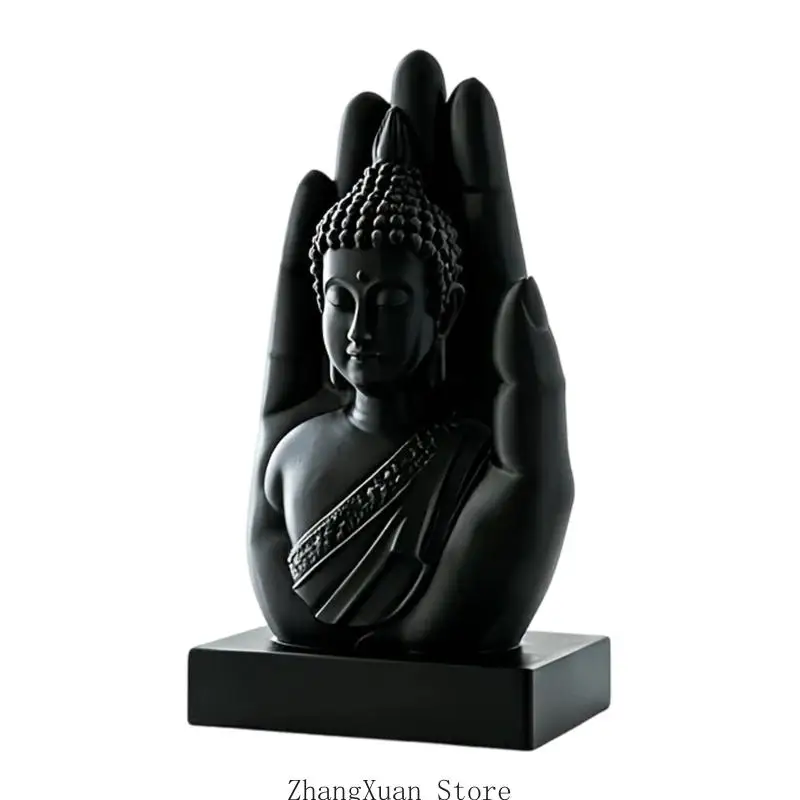 Meditierende Figurenskulptur mit erhobener Hand zur Ausstellung 3XUF – Detail 7