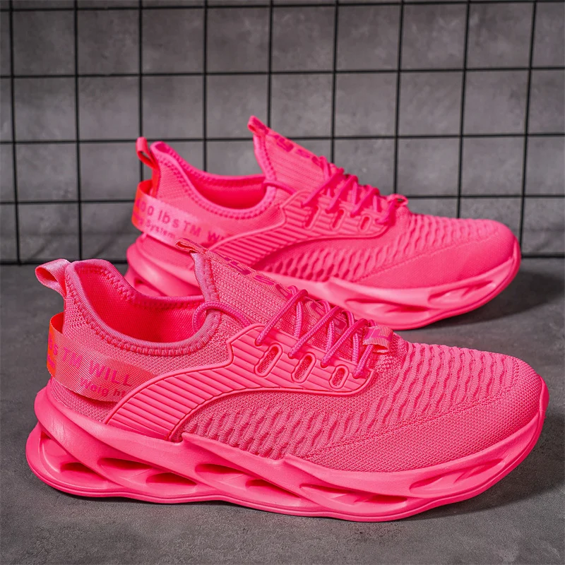 Fashion Green Men's Cheap Sneakers Summer Breathable Mesh Shoes Men Running Sneaker Outdoor Jogging Shoes Men Blade Trainers image 4