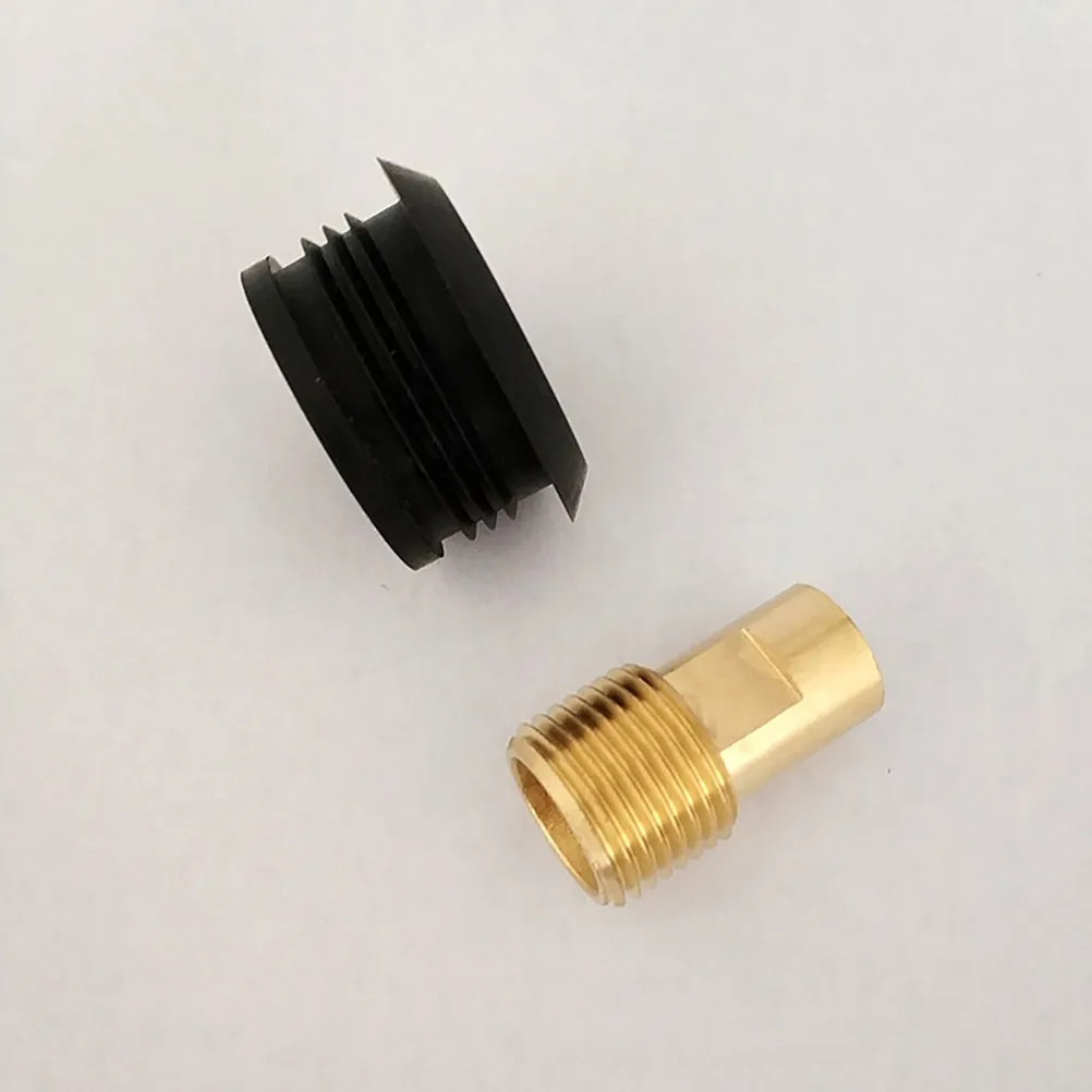 Urinal Water Inlet Plug Set Copper Thread Rubber Seal Ring Leakproof Replacement Bathroom Accessory