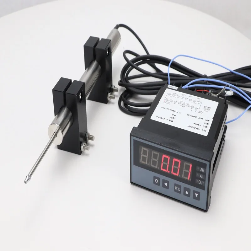 Rebound self-resetting LVDT linear displacement transducer 5 10 25 50 100 Inductive differential transformer