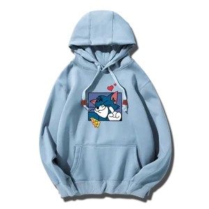 Áo trước của Tom và Jerry Anime với cặp đôi mũ trùm đầu và áo khoác nữ thông thường mặc áo len với mũ trùm đầu 10 Áo nỉ chính của Tom và Jerry - 5