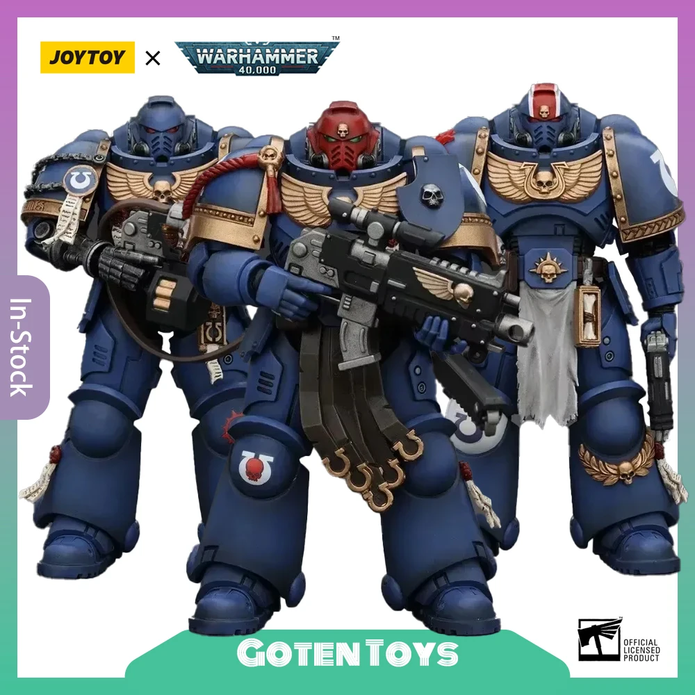 

JOYTOY Warhammer 40K Ultramarines Lieutenant Titus 1/18 ПВХ фигурка подвижные суставы Коллекционная модель геймер подарочные игрушки