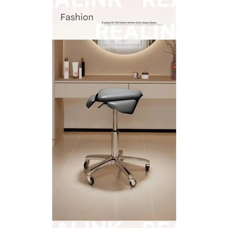 * Salon Furniture Stool With Wheel Adjustable Rolling Stool Chair Tattoo Barber Salon Chair