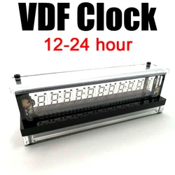 VFD Clock VFD Screen Display Digital LED Clock time Transparent vacuum fluorescent display Temperature Humidity meter TYPE-C