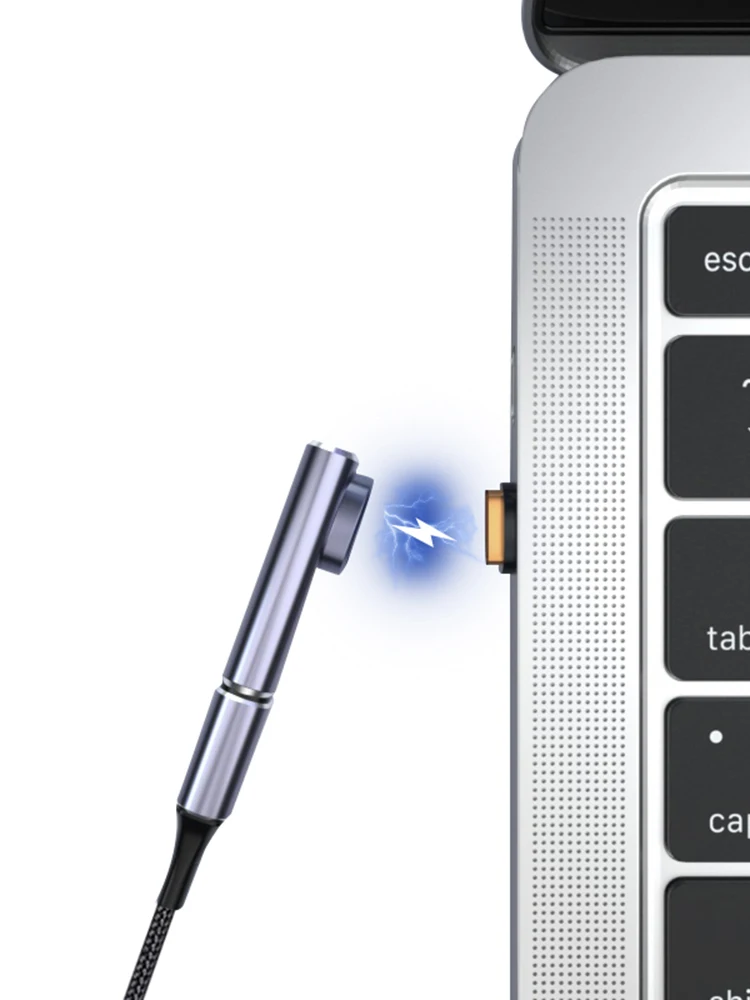 PD 140 واط موصل شاحن 3 في 1 40Gbps Type-C محول مغناطيسي 8K 120 هرتز USB نوع-C محول مغناطيسي سبائك التيتانيوم لأجهزة الكمبيوتر المحمول