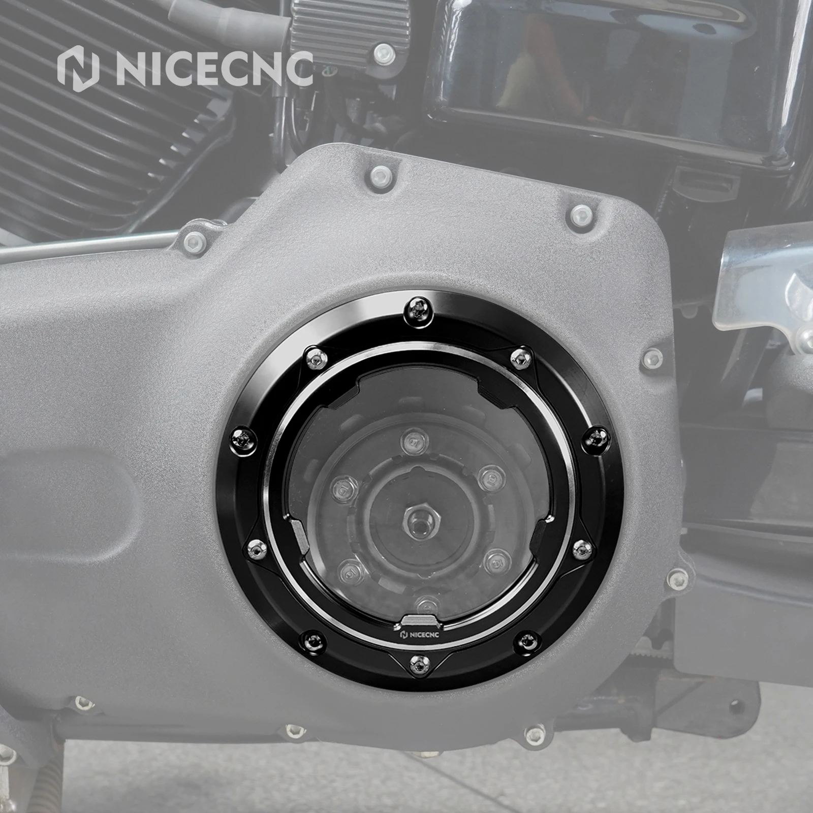 

NICECNC Clutch Cover for Harley Softail Standard Custom Deluxe Deuce 99-11 Dyna Fat Bob Street Bob Wide Glide Super Glide 99-17