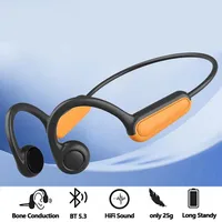 Écouteurs sans fil Bluetooth, casque d'écoute à Conduction osseuse réelle, mains libres, avec micro, pour la course, nouvelle collection 1