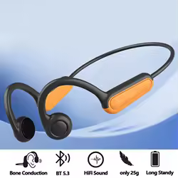 NEW Real Bone Conduction Sport Headphone Wireless Earphone Bluetooth-Compatible Headset Hands-free with Mic for Running