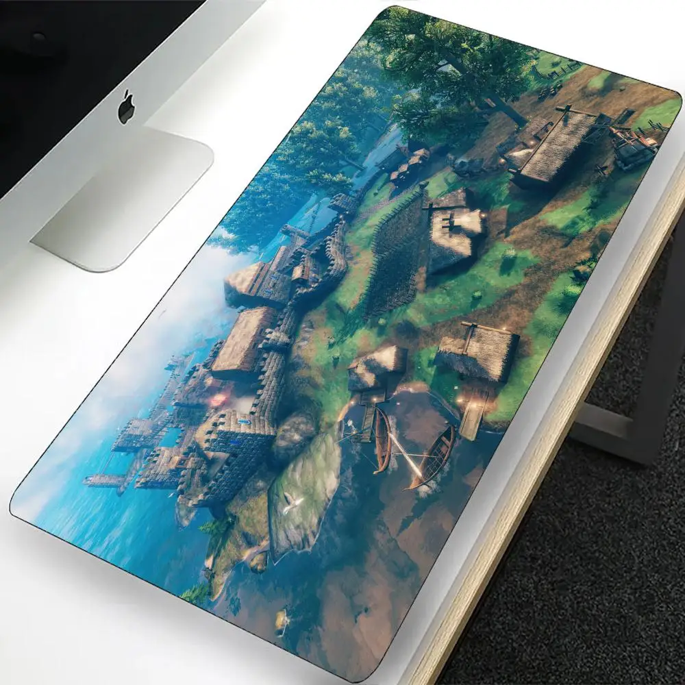 Большой игровой коврик для мыши Valheim, компьютерный коврик для мыши, компьютерный геймерский коврик для мыши для ноутбука, офисный коврик, силиконовый ковер, клавиатура настольный коврик для мышки