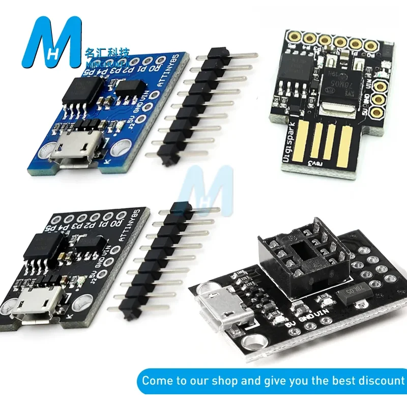 Синий-черный-tiny85-digispark-kickstarter-микроплата-разработки-модуль-attiny85-для-arduino-iic-i2c-usb