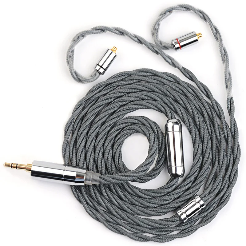 Флагманский емкостный модуль реактивности NiceHCK GreyFlag 7N OCC и 6N OFC, смешанный провод для гарнитуры 3,5/2,5/4,4 мм MMCX/2Pin для MK3 Lofty
