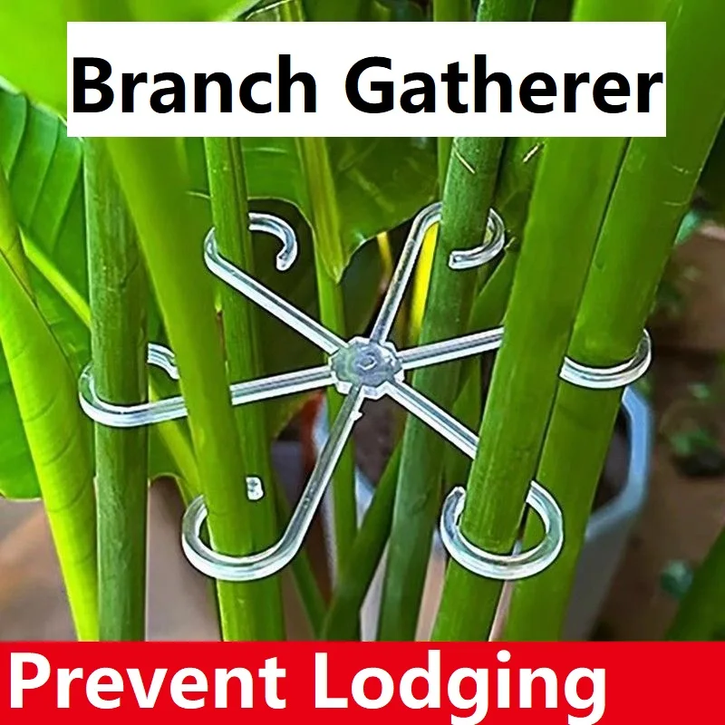 4Pcs Plant Anti-Toppling Support Pole - Folding Green Plant Fixator Flower Hydroponic Garden Accessories ZWLZJ02