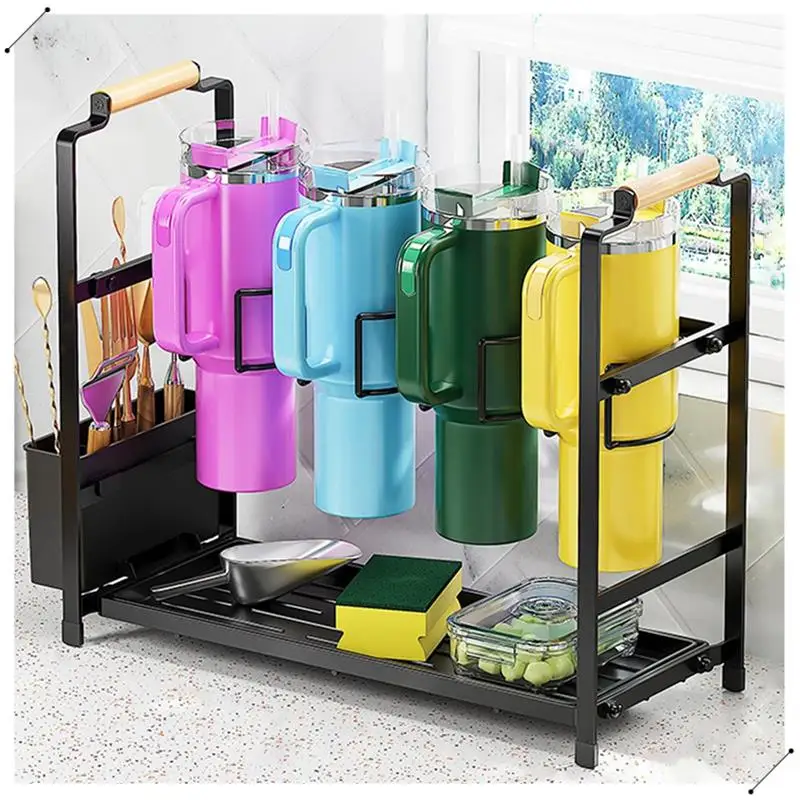 Water Bottle Organizer For Stanley 40 Oz Tumbler Cup Rack For Kitchen Organizers & Storage Organizer Stand