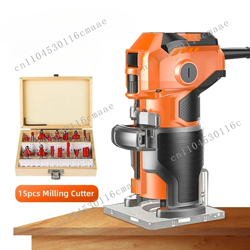

Electric Wood Trimmer 220V Woodworking Edge Laminator Milling Slotting Machine - Precision Wood R Mill Trimmer for DIY Crafts