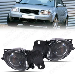 Car Lights For Audi A6 Avant C5 4B S6 Sedan 1997 1998 1999 2000 2001 Car-styling Front Fog Lamp Light With Convex Lens NO Bulbs