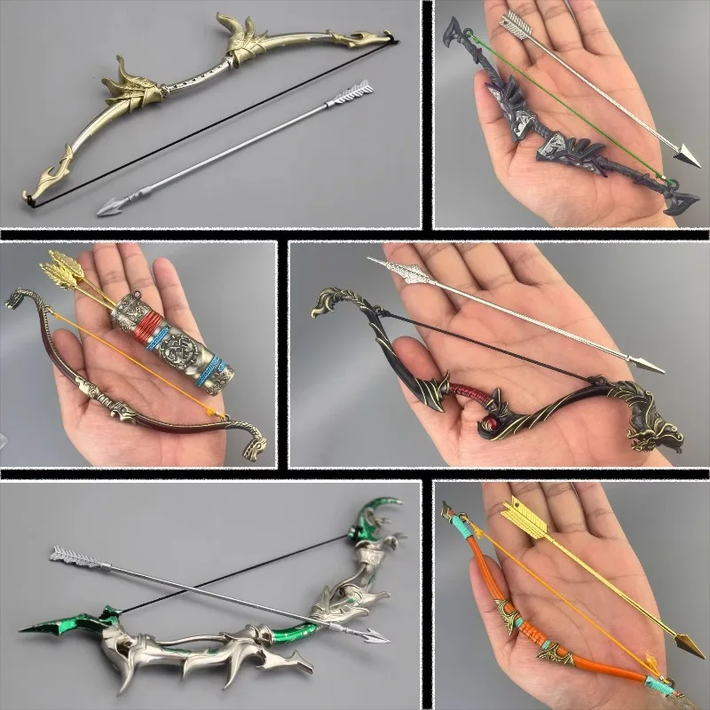 1/6 مقياس القديمة نموذج الرماية الصغيرة سبيكة القوس السهم نموذج هدية ل 12 ''الجنود الذكور عمل أرقام الجسم ديكور