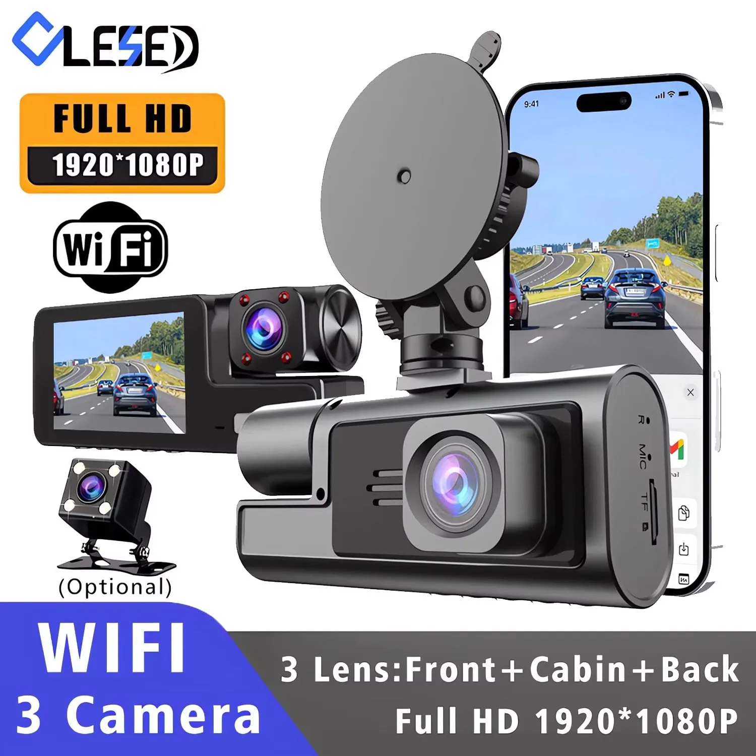 Wifi 3 Camera Car D…