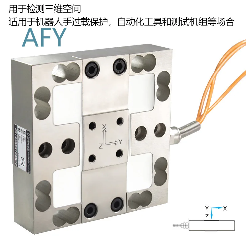 Six-Dimensional Force Weighing Sensor for Industrial Automation for Force Value Detection for XYZ Axis for Robotics for CNC