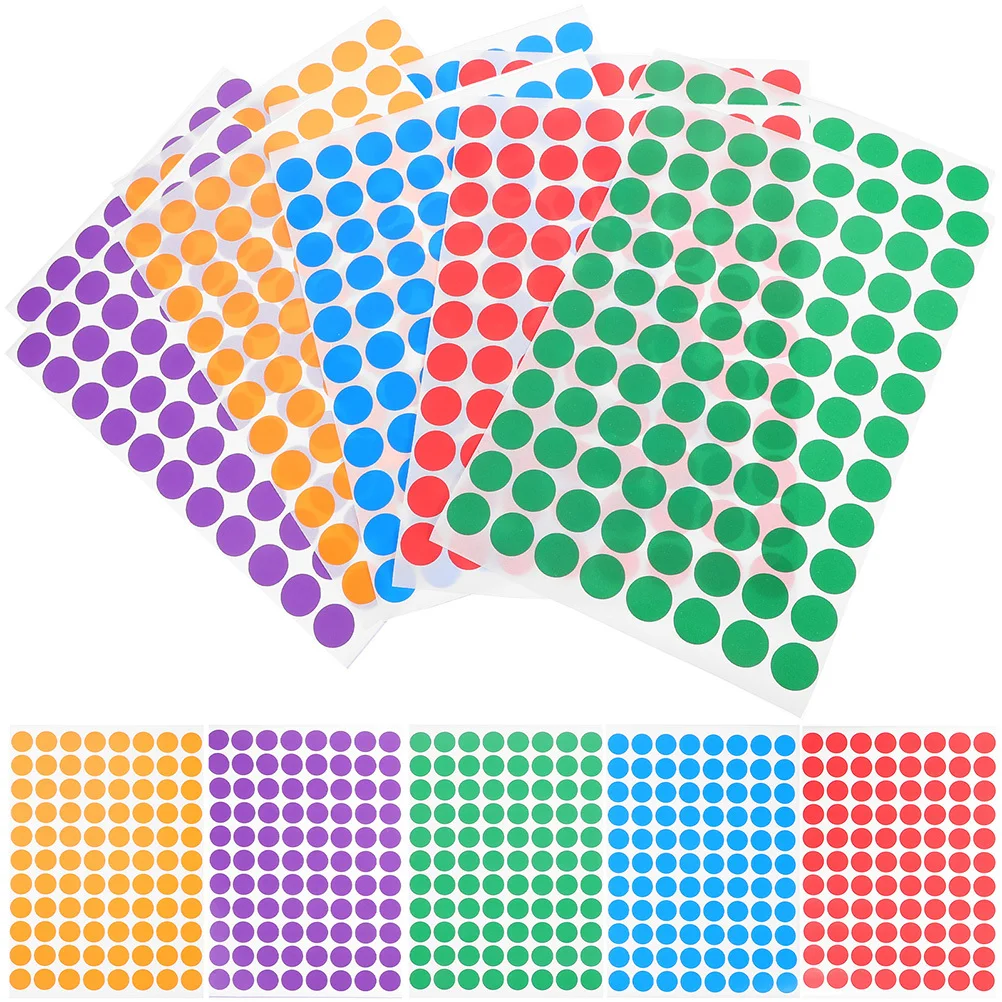 20 ورقة ملصقات نقطية لاصقة ملصقات مستديرة لصناديق الهدايا المغلفات بطاقات آمنة استخدامات مختلفة النقاط اسم العلامة #3