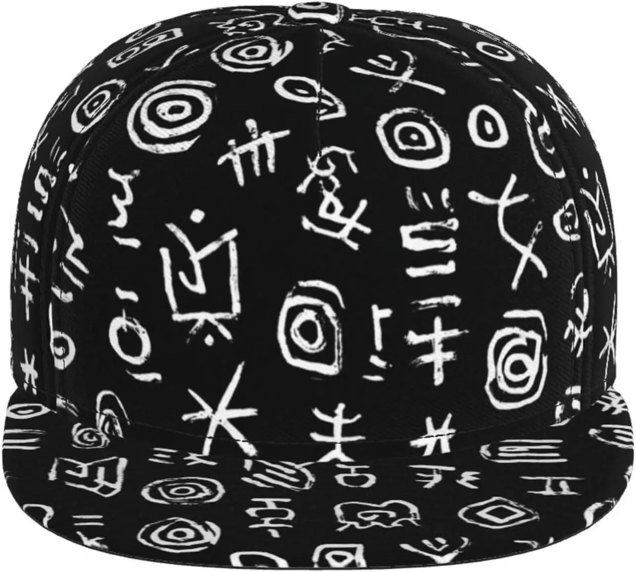Abstract Tribal Graffiti Primitive Art Street Snapback Cap Graffiti Snapback Baseball Cap Hip Hop Style Adjustable Flat