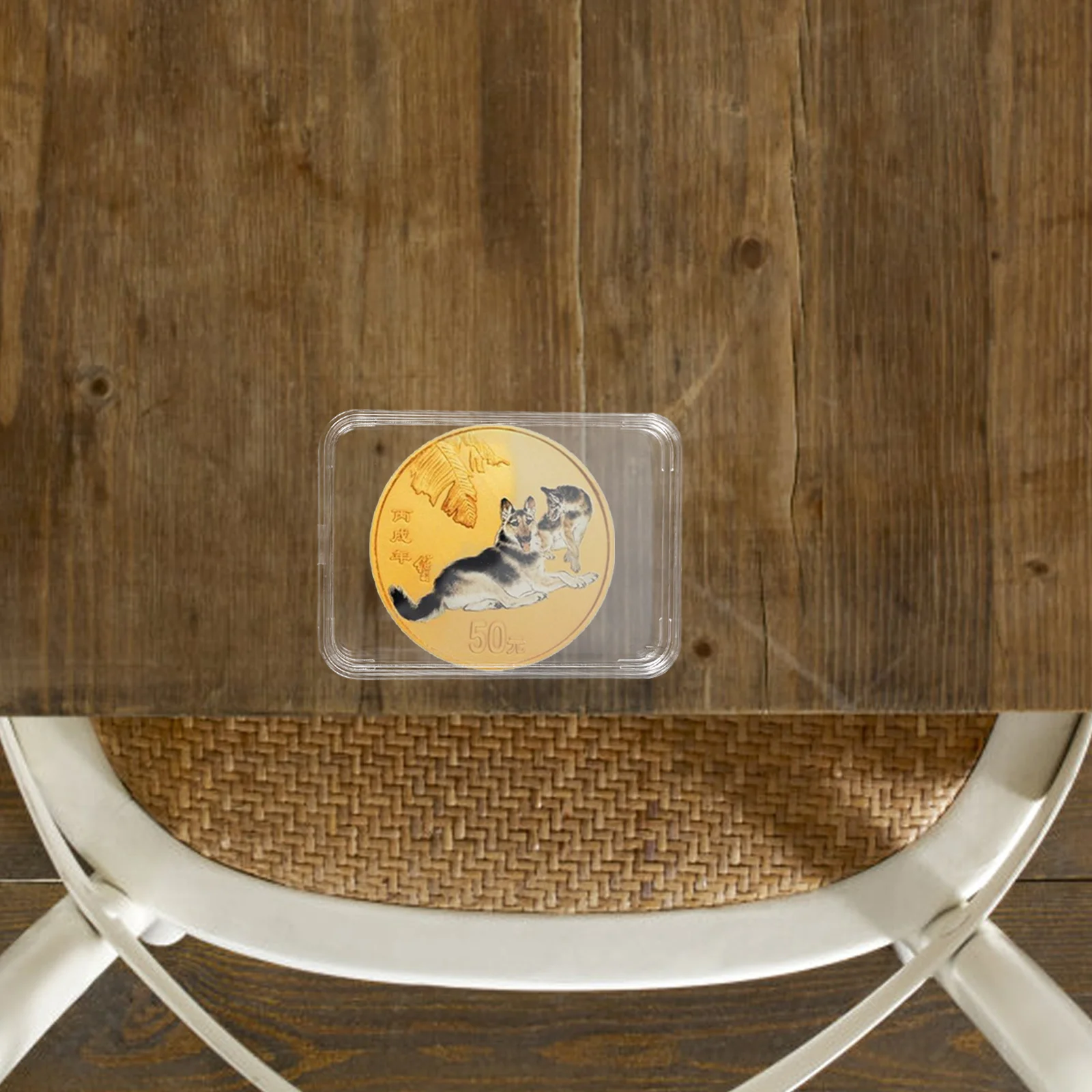 4 قطعة صندوق تخزين العملات المعدنية شفافة لجمع الغبار واقية عملة حامي حامل المنظم كبسولات الحاويات واحدة صغيرة