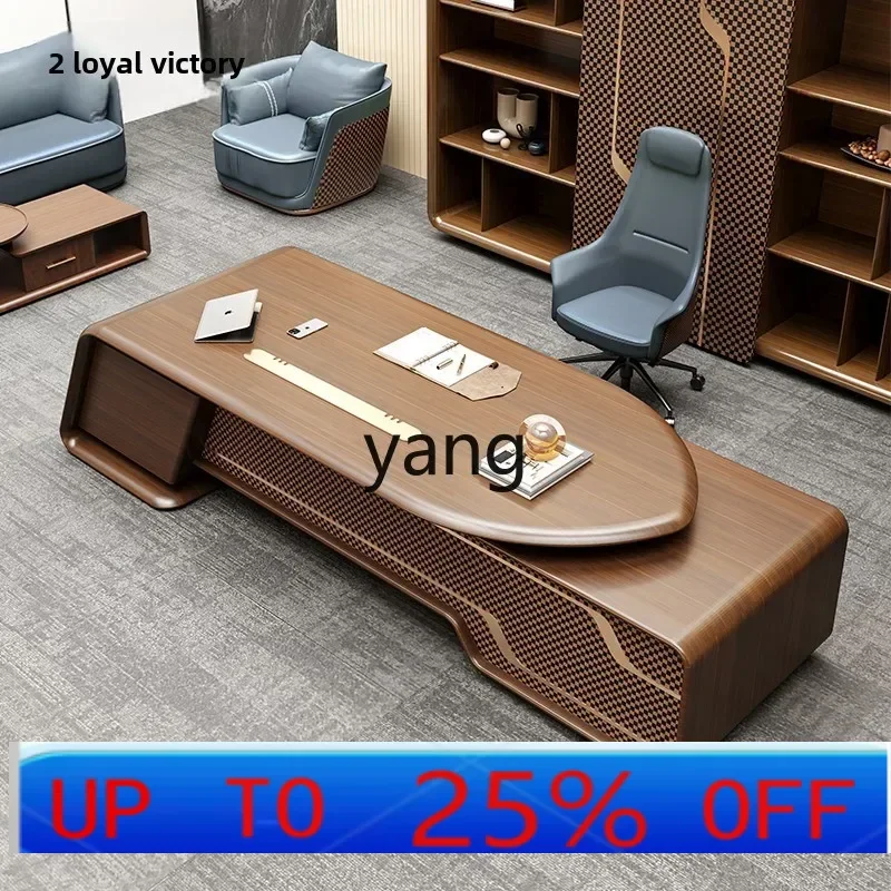 LH  New Chinese President's Desk Luxury Office Furniture Package