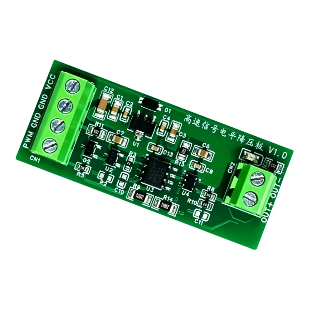High Speed Level Shifter Board 8-28V to 5V 3.3V 1.8V Logic Level Converter PWM Signal Amplifier Module 1MHz Push-Pull OC Output