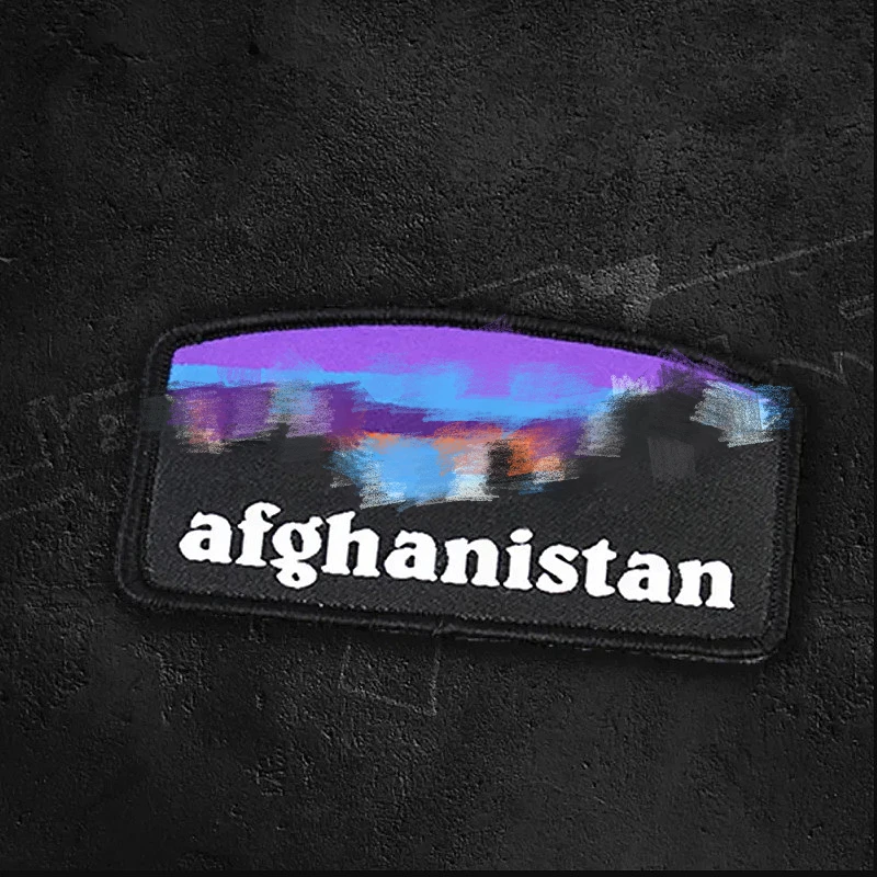 Afghanistan Letter Goal Embroidery Patches Country Tactical Military Badge For Clothes Backpack Vest Stickers