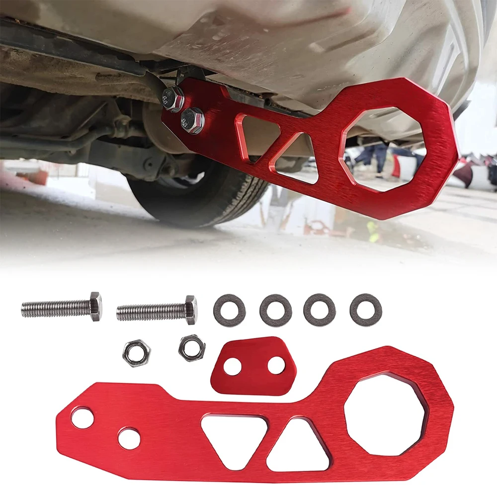 Aluminum Universal Racing Rear Tow Hook Towing Bar For Car Rear Bumper Trailer Towing Use