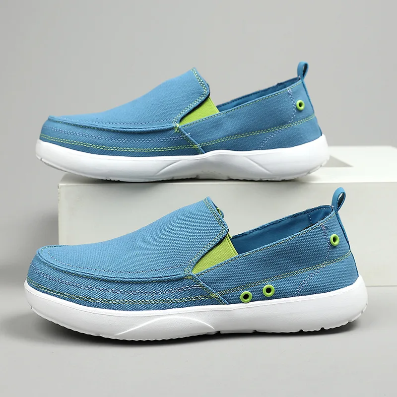 

Men Casual Sneakers Breathable Running Sports Shoes Lightweight Slip-On Outdoor Trainers Flats Comfortable Plus Size 46