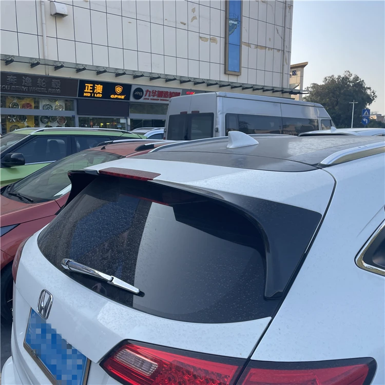 For Honda HRV Spoiler 2014-2016 Honda HRV Vezel -2PCS Spoiler ABS Material Car Rear Wing Color Rear Spoiler