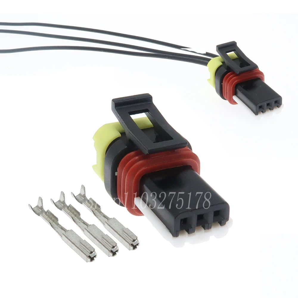 1 Set 3 Pin 1-936527-2 Car Headlight Cable Connector Light Height Adjustment Motor Plug For Hyundai