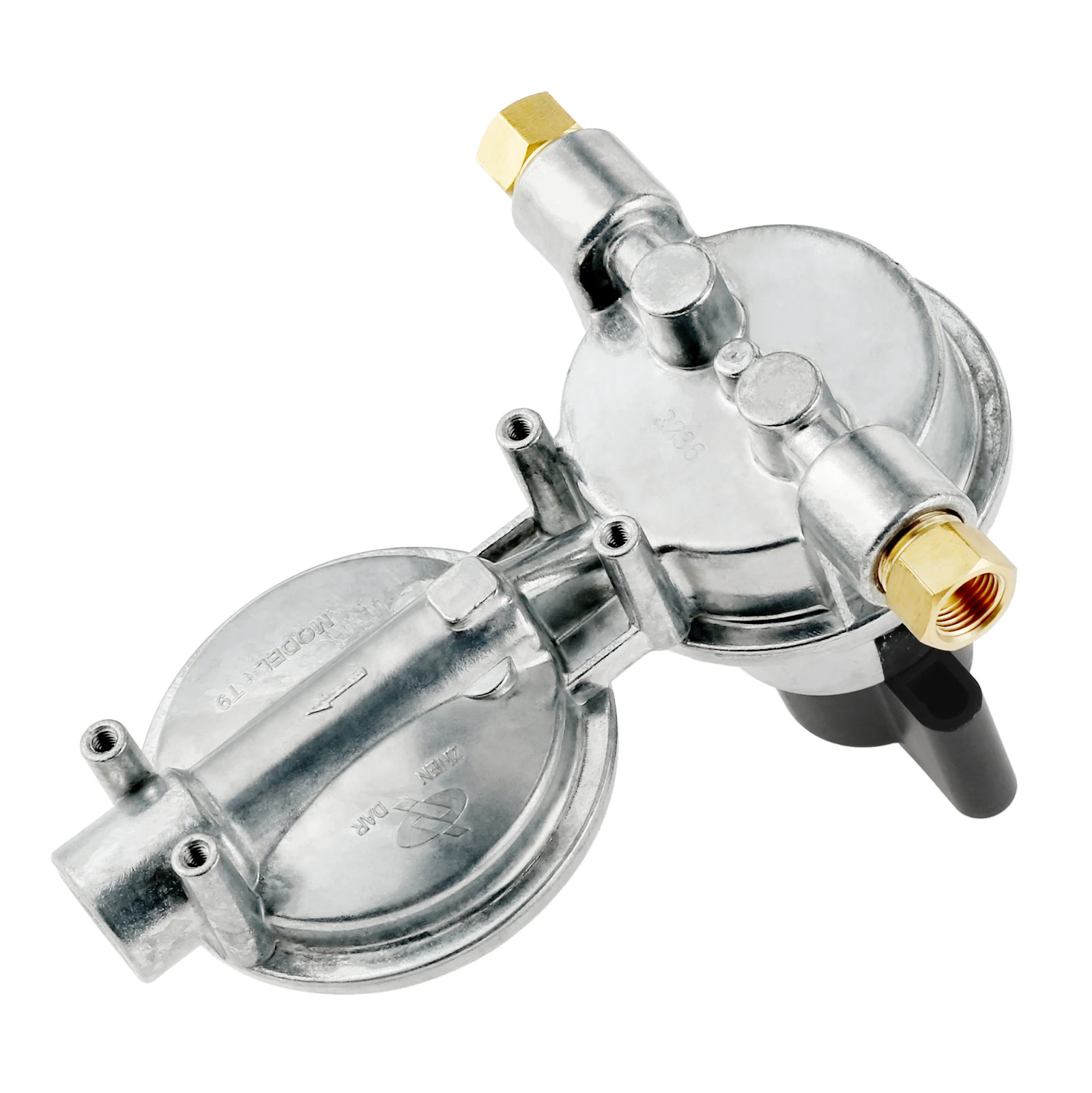 Propane Double-Stage Regulator For RV Camper Propane 2 Tank of the Camper/RV/Vans/Trailers Primary Cylinder Automatic Regulator