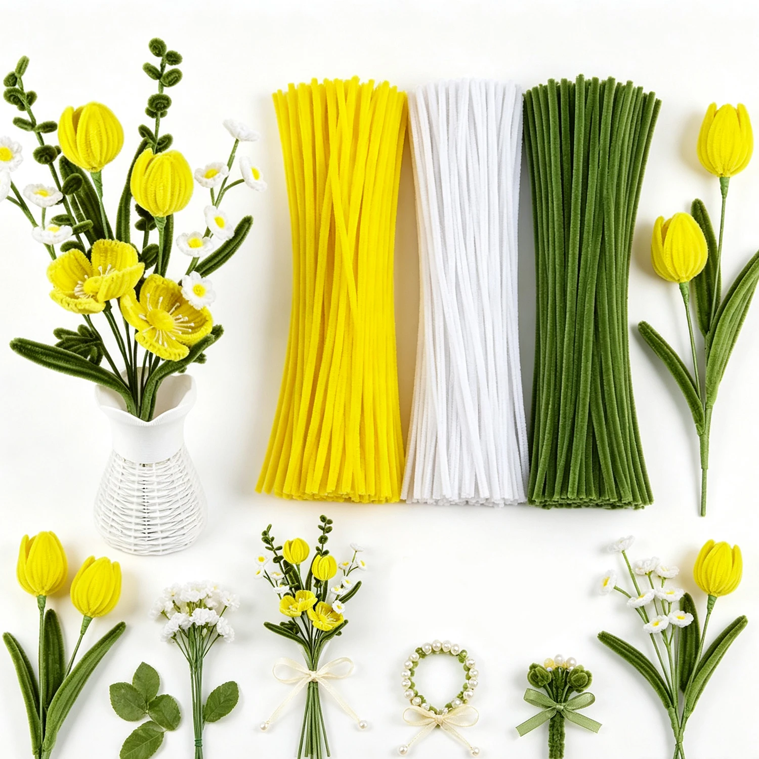 300pcs Pipe Cleaners Set With - Art Craft Video ulasan dan harga
