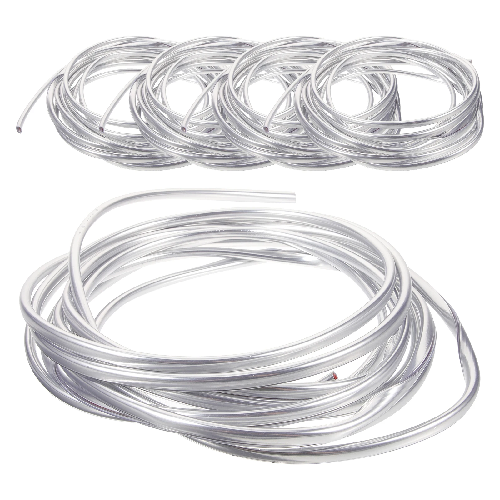 

5pcs Car Door Edge Guards Electroplated Anti Scratch Trim Stickers PVC Protective Strips for Vehicles Door Edges Guard