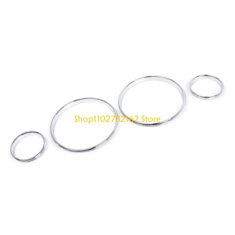 

547B Chromes Speedometer Gauges Dial Rings Bezel Trim for E39 E38 E53 Car Styling