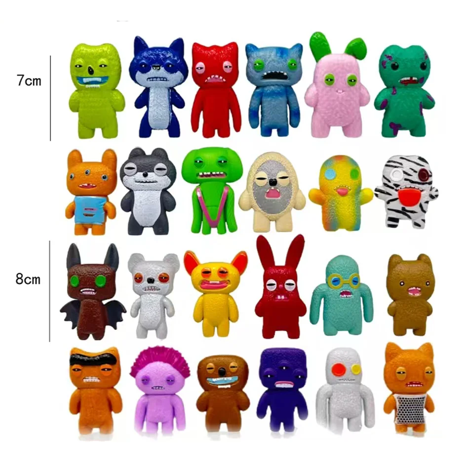 Echte Fuggler Blind Box Figur Ugly Monster Tooth Wide Eyed Weirdo Annoyed Alien Screech V3 Grin Grin Sammlermodell Spielzeug