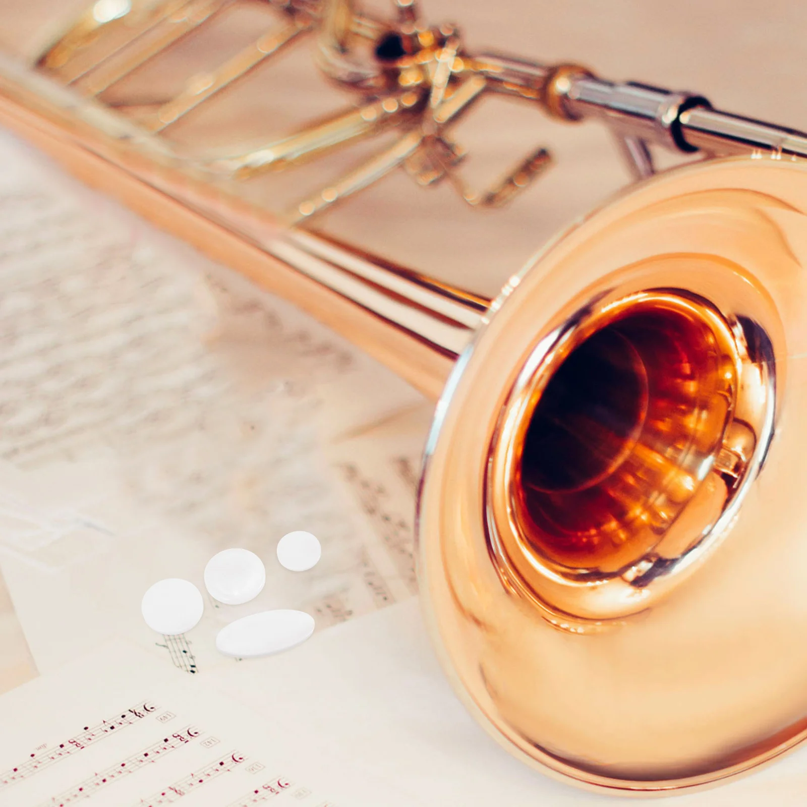 

9Pcs Saxophone Key Buttons White Shell Inlays Upgrade Replacement Pads for Instrument Practice Performance