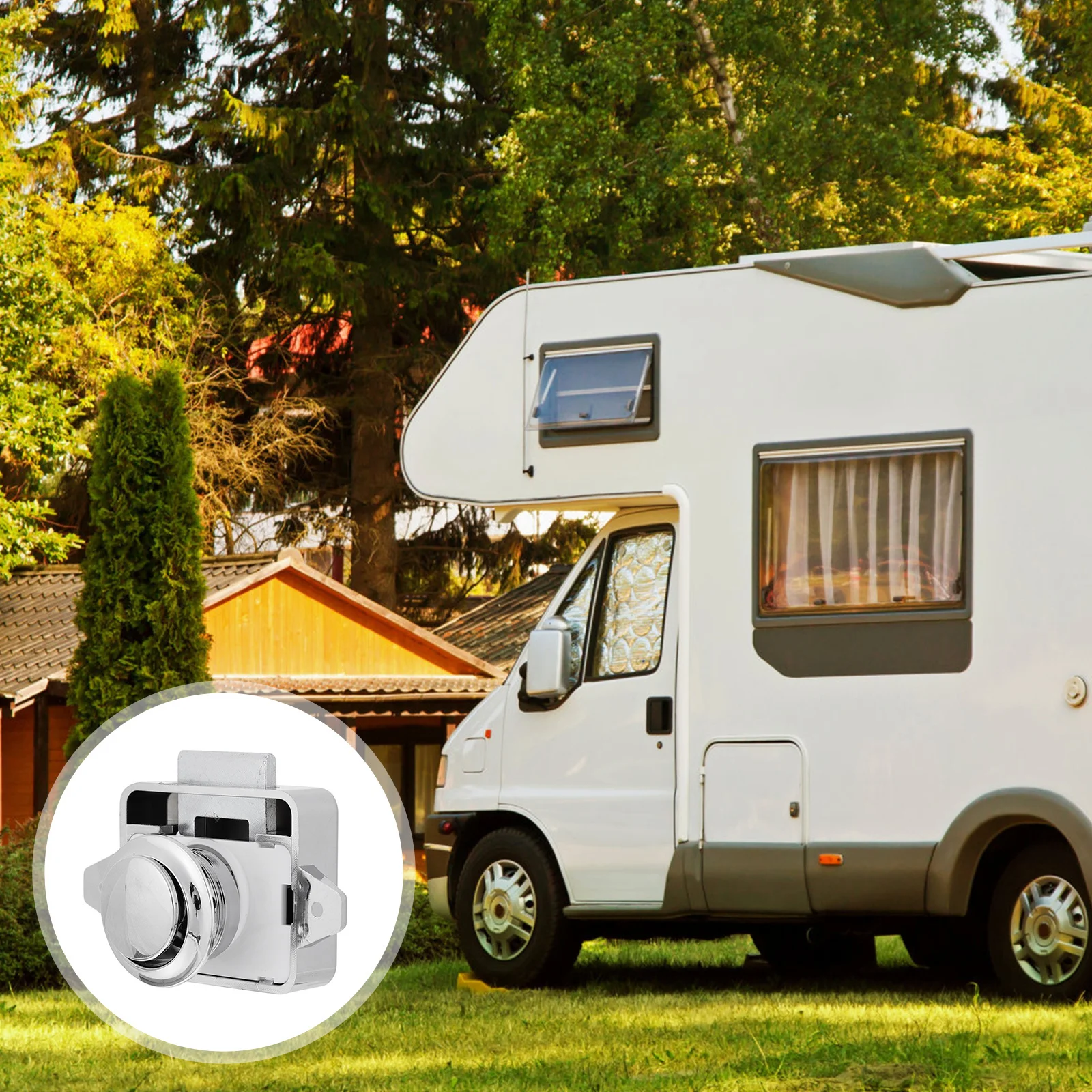 

5Pcs Door Catch Bolt Simple Design Fits Most Furniture Styles for Cabinet Drawer Rv Motorhome Push Latch System