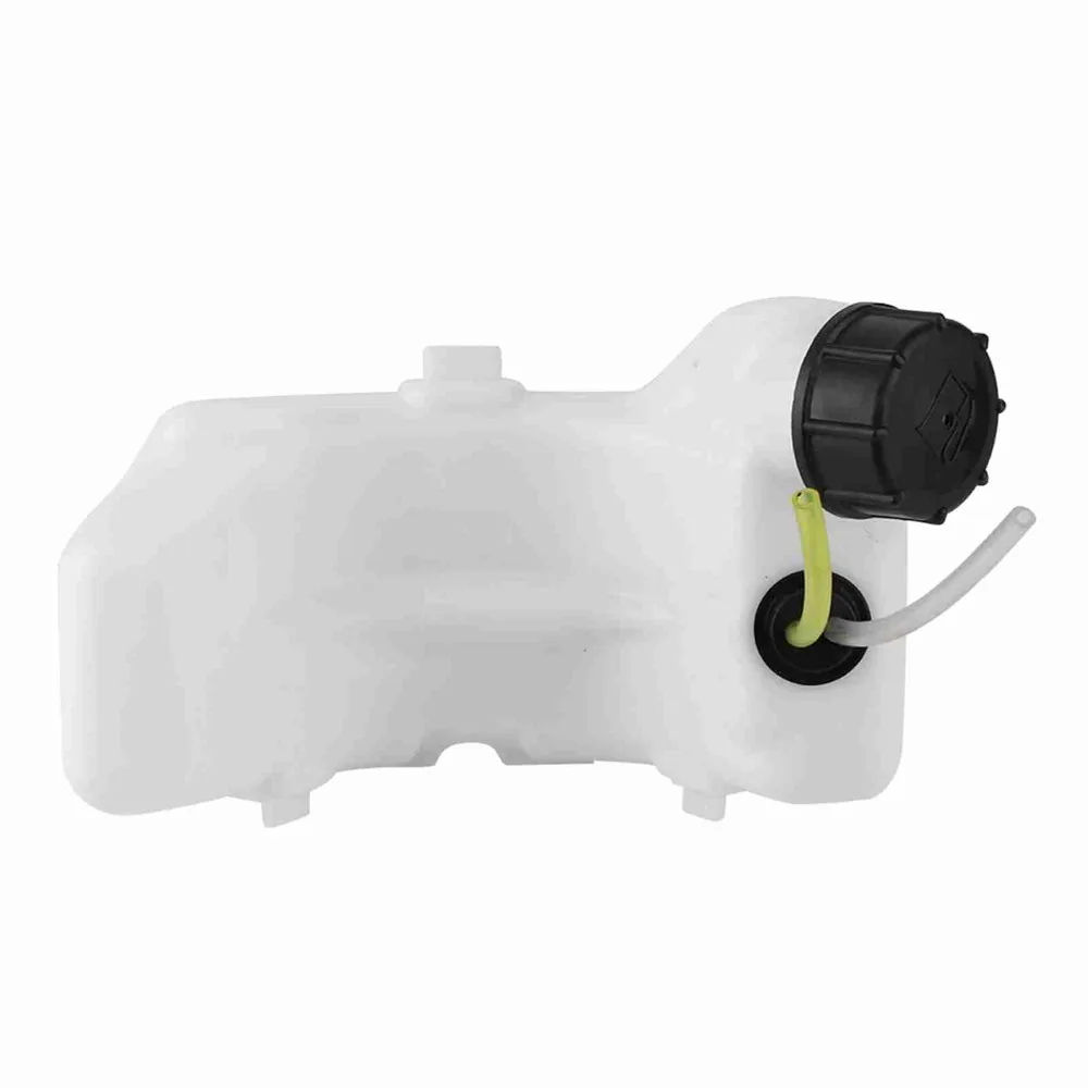 ABS Gas Fuel Tank Compact White Engine Fuel Tank With Cap 25CC Replacement Fuel Tank for Honda GX25, GX25N, GX25NT HHT25S