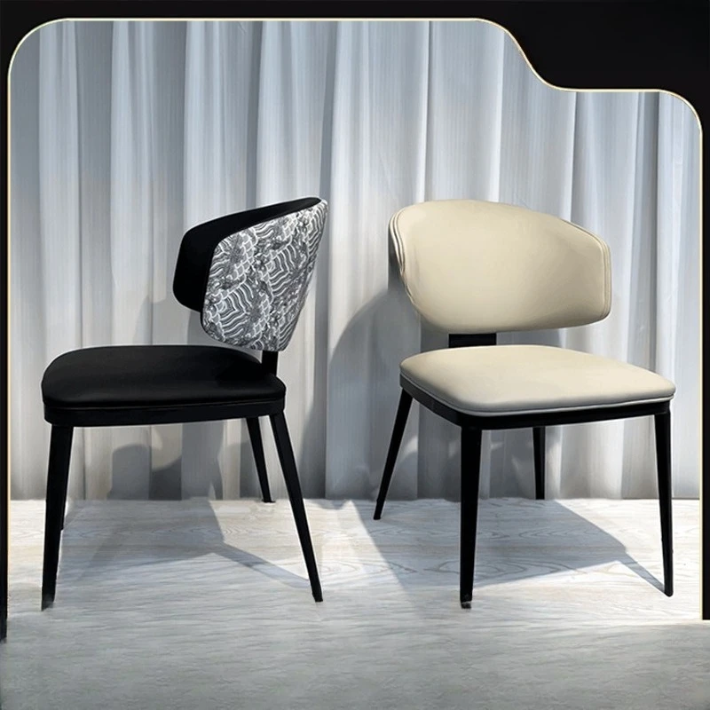 

Italian dining chair minimalist home light luxury backrest personalized restaurant leisure seat comfortable