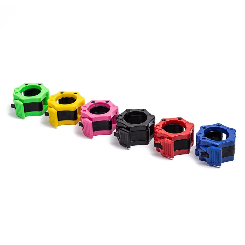 2.5CM 2pcs Barbell Clamps Spin Lock Collars Weight Bar Clips for Weightlifting Strength Training Gym Fitness Equipment image 2