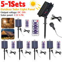1-5pcs 3.7V 24V Solar Battery Box Kit Pack Powered Lithium Panel Light With Drill Digger Remote Control For Led String Strip Lam