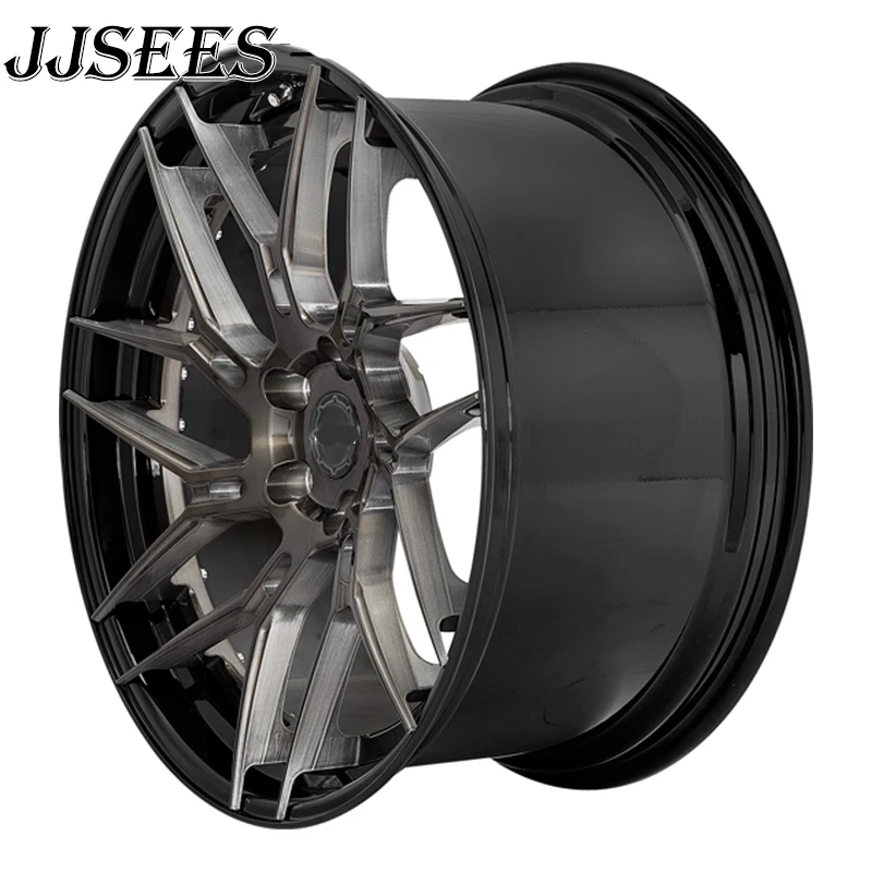 High Performance 2-Piece Forged Alloy Rims 18-22 Inch Multi PCD Auto Parts Universal Racing Car Custom Wheel