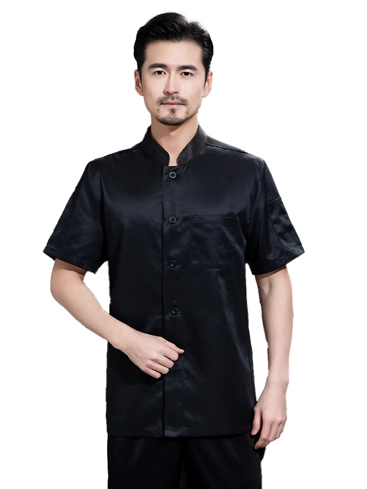 Pizza Chef Uniform Chefs Shirt for Men Dining Hall Uniformly Food Service Cook Clothing Bakery Cafe Waiter Working Clothes