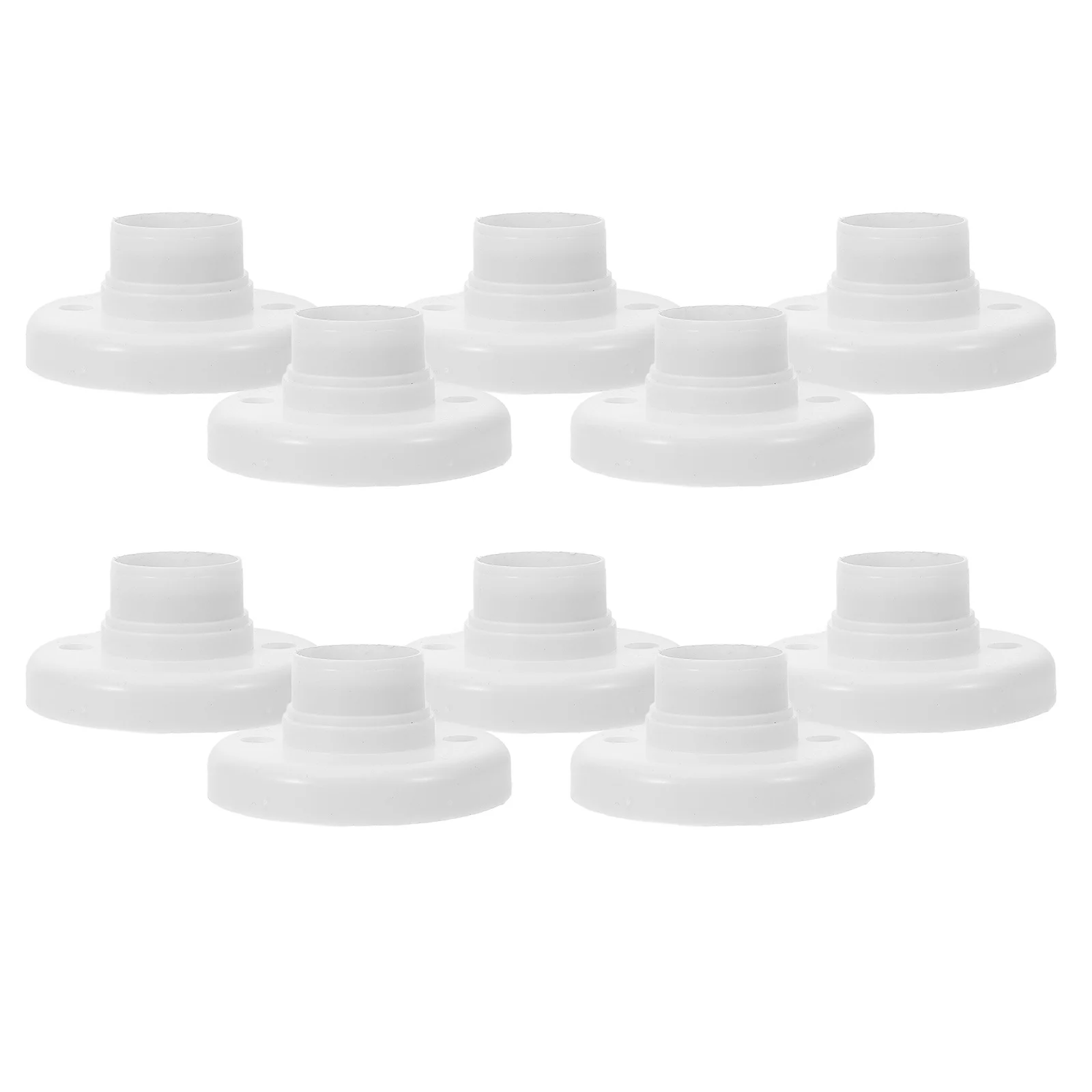 

10Pcs Screw Thread Light Socket Lamp Holder Base Safe Stable Pendant Light Fitting for Household Decorative Lighting Fixtures