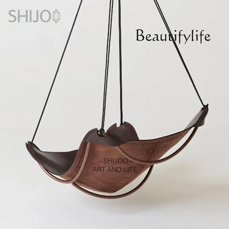 

0 Italian Modern Simple Hanging Chair Villa Homestay Home Designer High-end Light Luxury Metal Personalized Swing Chair