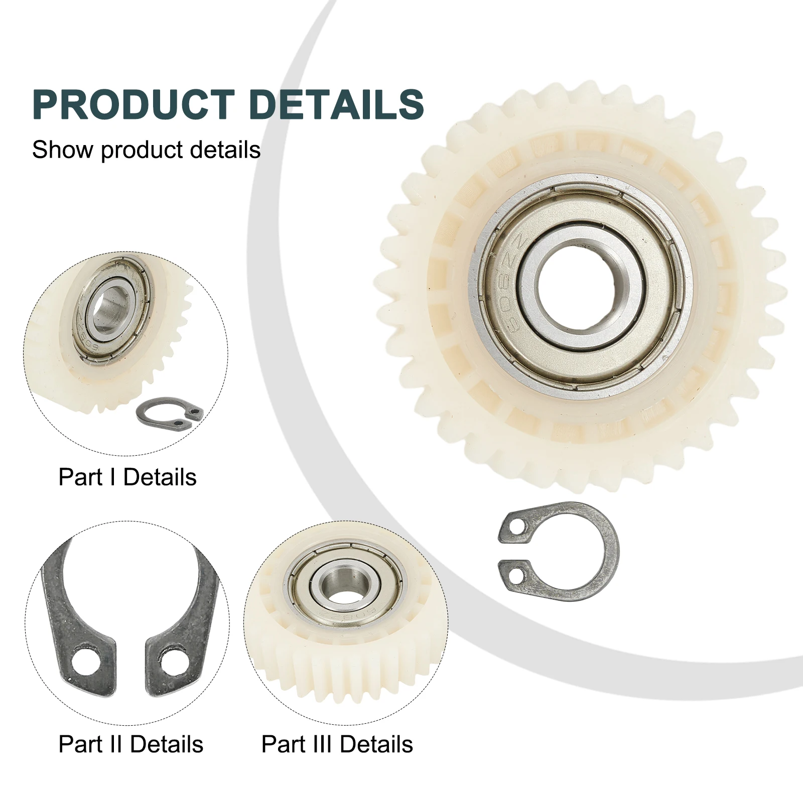 

New High Quality Gear 38x38x10mm Bicycle Components E-bike Folding Scooters 36-Teeth Nylon Planetary Stainless Steel Wheel Hub