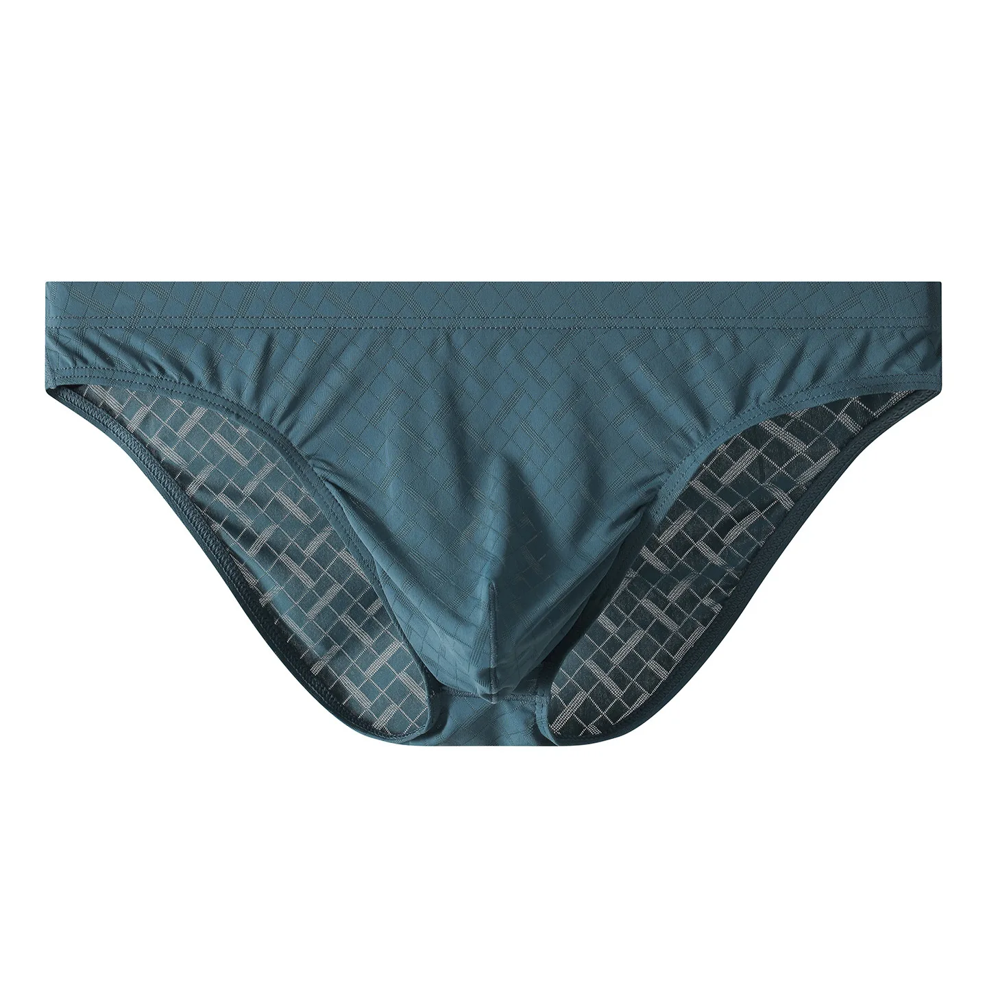 

Men's Ice Silk Mesh Briefs, Low-rise Sheer Triangle Underwear, Breathable Pouch Support for Men