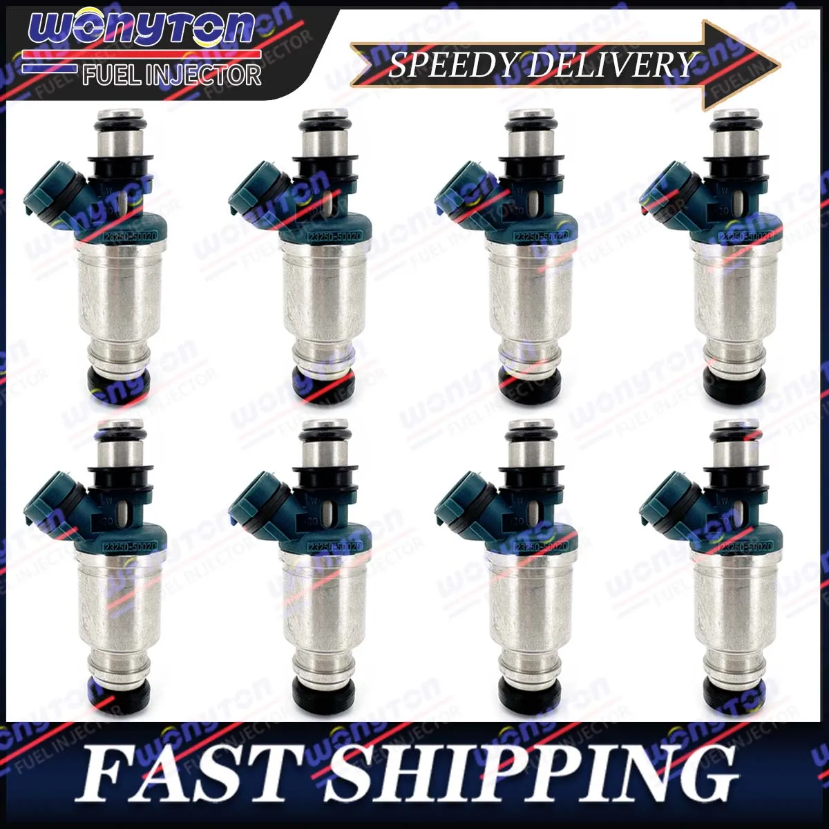 Set (8) Fuel injectors 23250-50020 23209-50020 For LEXUS- General- LS400 UCF10 89~94 LS400 UCF20 94~00 4.0L 1UZFE